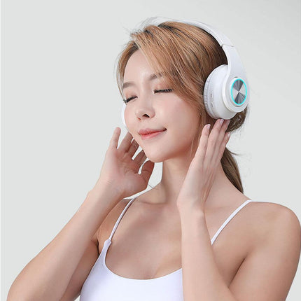 Bluetooth Over Ear Headphones - Foldable Stereo - Lightweight Wireless Headset with Mic
