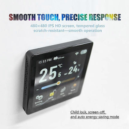 Smart Thermostat with 4-Inch LCD Screen Temperature Control for Home Heating System
