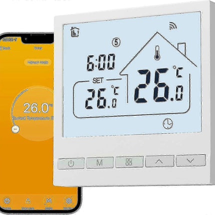 WiFi Smart Heating Thermostat 16A Wall Thermostat Compatible with Alexa Google Home