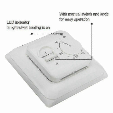 Electric Underfloor Heating Smart Thermostat with Sensor Cable Temperature Control Switch
