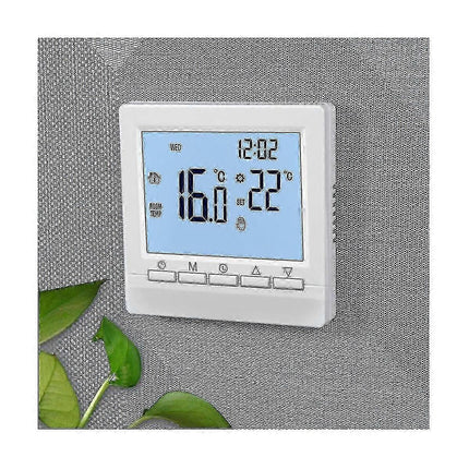 Backlight LCD Thermostat Wall Heating Temperature Controller Blue Light Display