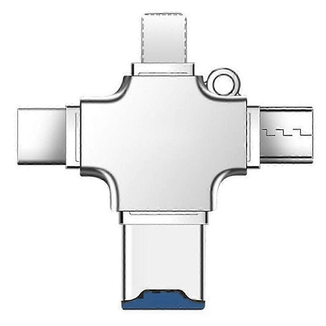 4-in-1 Memory Card Reader Type-C OTG for iPhone/Laptop/PC iOS & USB-A V1263-JX-6005