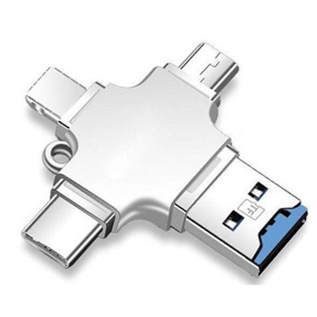4-in-1 Memory Card Reader Type-C OTG for iPhone/Laptop/PC iOS & USB-A – product detail