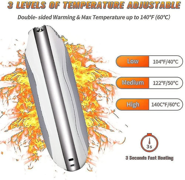 10000mAh USB Rechargeable Electric Hand Warmer & Power Bank – product detail