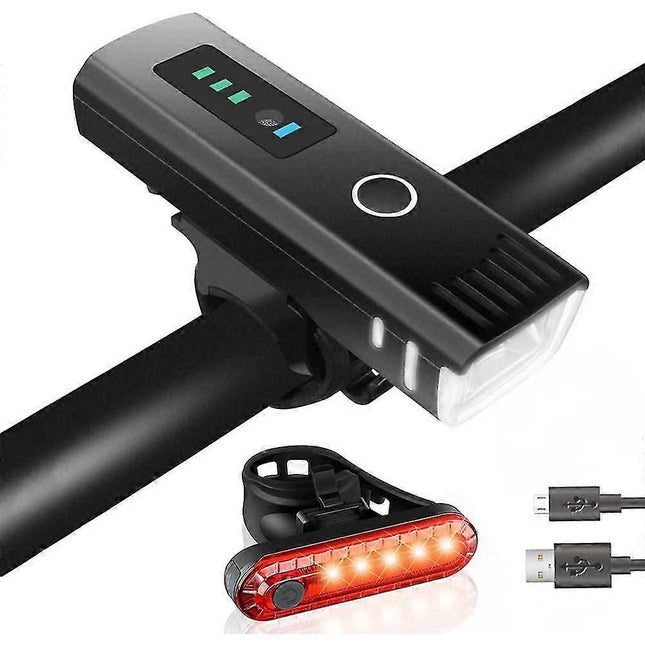 USB Rechargeable Bike Light Set