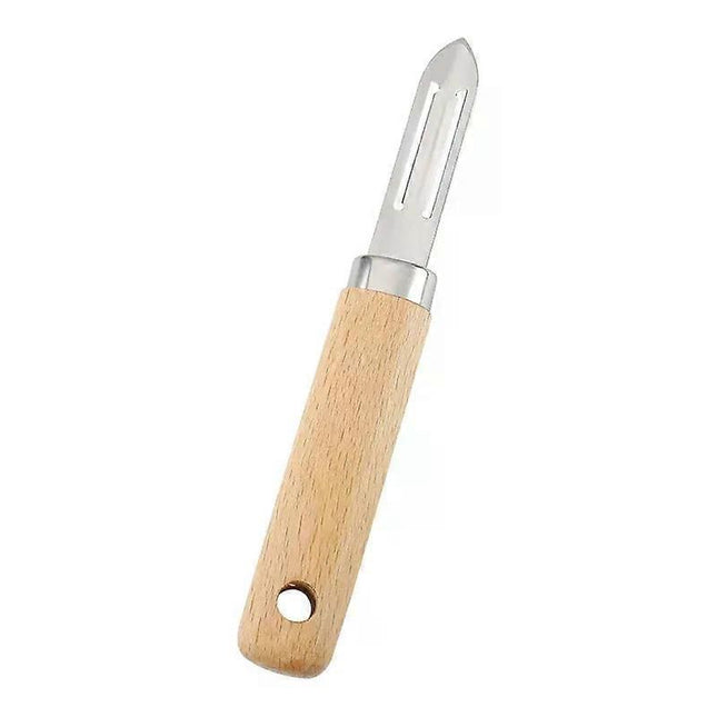 Stainless Steel Peeler with Wooden Handle