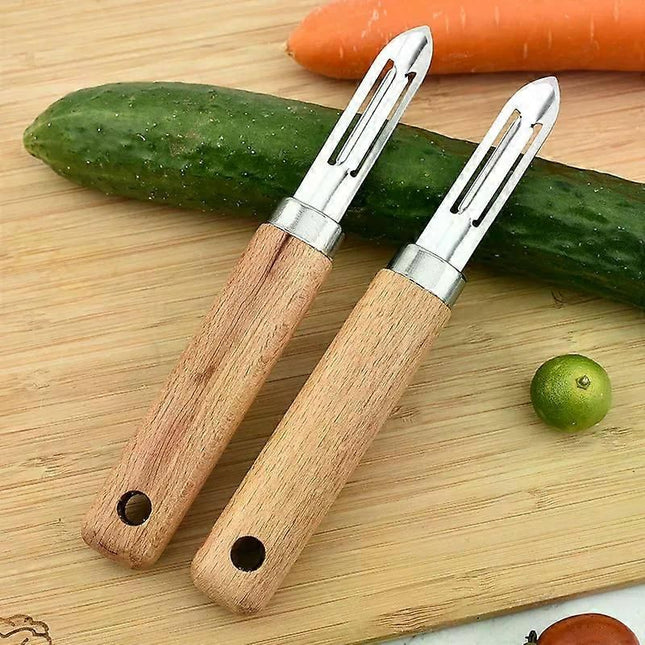 Stainless Steel Peeler with Wooden Handle – product detail