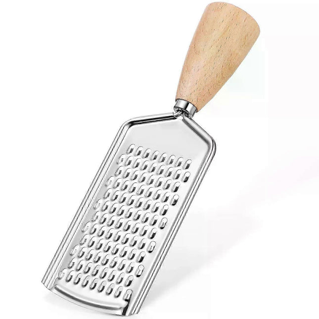 Wooden Handle Cheese Grater & Vegetable Slicer