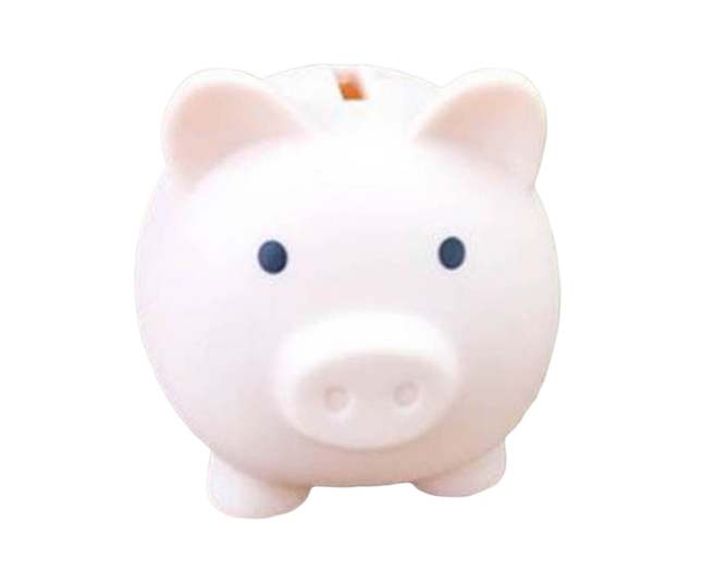 Christmas Cartoon Pig Shaped Money Saving Box Bank Coins Storage Case Home Decor-Meat Color L