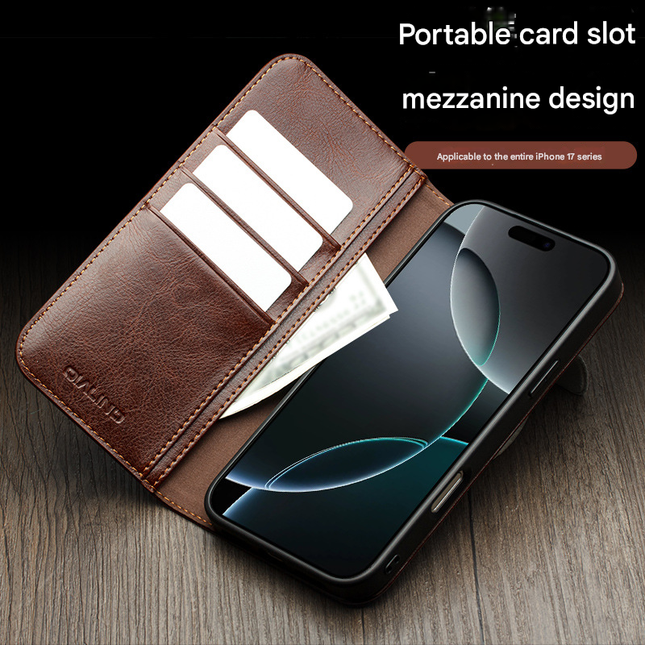 For iPhone 17 Horizontal Flip Leather Case with Holder & Card Slots & Wallet – product detail