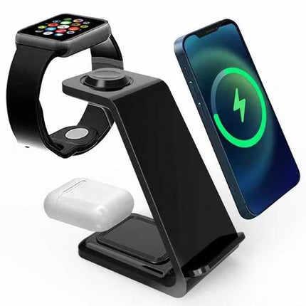 3 in 1 Wireless Charger Dock Charging Station for Apple Watch iPhone Apple AirPods