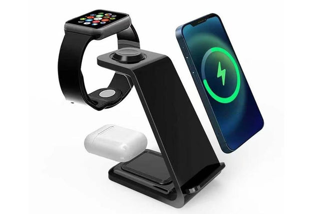 3 in 1 Wireless Charger Dock Charging Station for Apple Watch iPhone Apple AirPods V1263-JX-6119-1