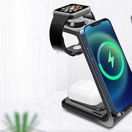 3 in 1 Wireless Charger Dock Charging Station for Apple Watch iPhone Apple AirPods