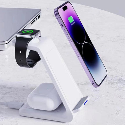 3 in 1 Wireless Charger Dock Charging Station for Apple Watch iPhone Apple AirPods