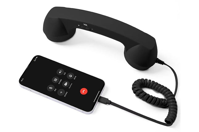 1M Retro Wired Handheld Telephone Handset with Microphone Type C Plug for Smartphones PC V1263-JX-6122-1