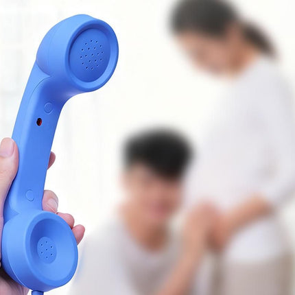 1M Retro Wired Handheld Telephone Handset with Microphone Type C Plug for Smartphones PC