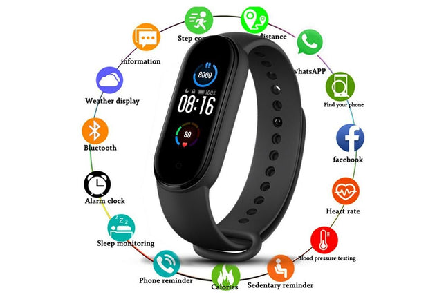 Bluetooth Smart Fitness Bracelet Heart Rate Monitor Watch Wristband Fitness Tracker Health Tracker with – product detail