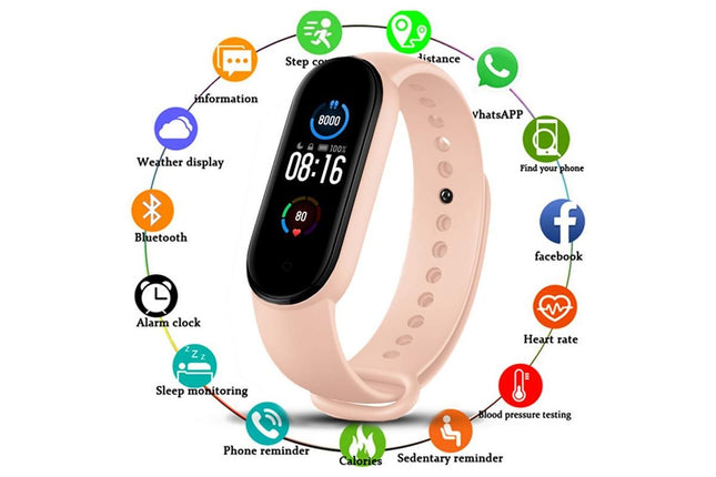 Bluetooth Smart Fitness Bracelet Heart Rate Monitor Watch Wristband Fitness Tracker Health Tracker with – product detail