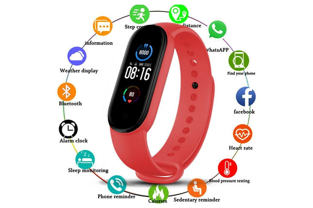 Bluetooth Smart Fitness Bracelet Heart Rate Monitor Watch Wristband Fitness Tracker Health Tracker with – product detail