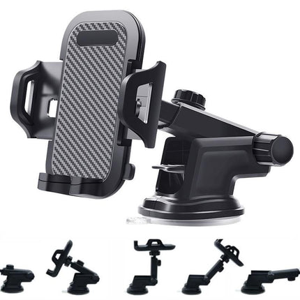 Universal Car Phone Holder Suction Mount Adjustable Dashboard Windscreen Stand