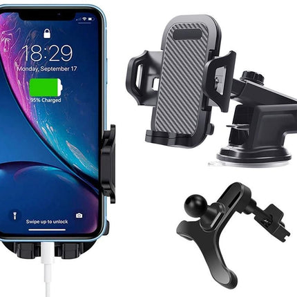 Universal Car Phone Holder Suction Mount Adjustable Dashboard Windscreen Stand