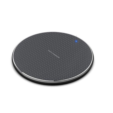 Wireless Fast Charger Smartphone Charger Qi Charging for Apple, Samsung and Smart Phones (Black)