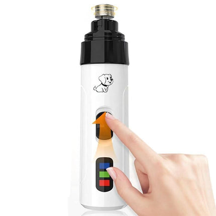 2-Speed Dog Nail Grinder Pet Nail Grinder Super Quiet Rechargeable Electric Dog Nail Trimmer for Large Medium Small Dogs