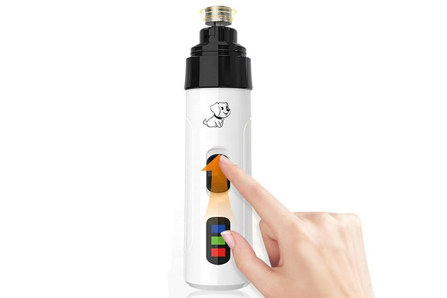 2-Speed Dog Nail Grinder Pet Nail Grinder Super Quiet Rechargeable Electric Dog Nail Trimmer for Large – product detail