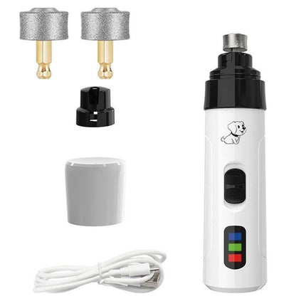 2-Speed Dog Nail Grinder Pet Nail Grinder Super Quiet Rechargeable Electric Dog Nail Trimmer for Large Medium Small Dogs