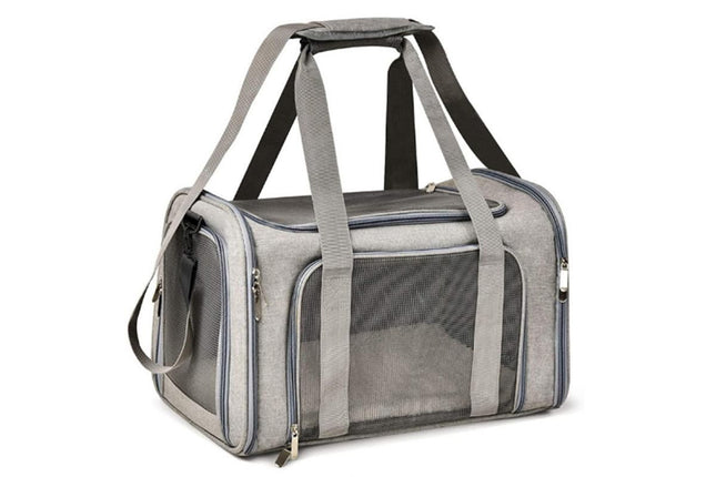 Portable Travel Bag Soft Crate Cage Cat Bag Animal Carriers for Pets -Grey – product detail