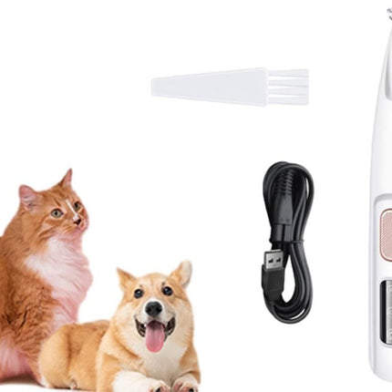 Dog Cat Paw Trimmer 18mm Widen Pet Hair Clipper Dog Clippers for Grooming With LED Light LED Display Rechargeable