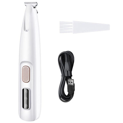 Dog Cat Paw Trimmer 18mm Widen Pet Hair Clipper Dog Clippers for Grooming With LED Light LED Display Rechargeable