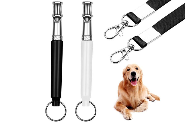 2 Pack Pet Dog Training Whistle Ultra Sonic Adjustable Pitch V1263-JX-6213