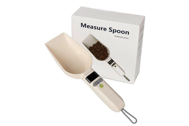 Digital Pet Weighing Spoon High Accuracy Detachable Kitchen Spoon Scale V1263-JX-6219 in Clear