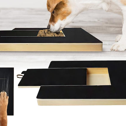 Dog Scratch Pad for Nails Scratching Board with Treat Box