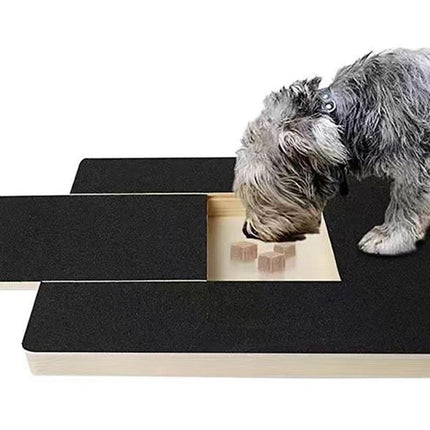 Dog Scratch Pad for Nails Scratching Board with Treat Box