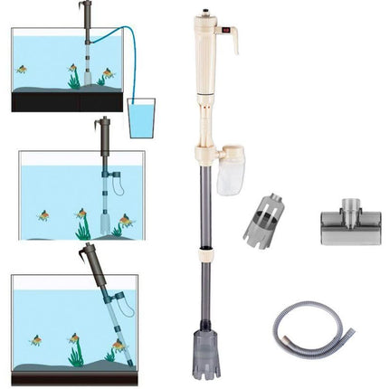 Electric Fish Tank Vacuum Cleaner Sand Washer Aquarium Gravel Cleaner Battery Operated