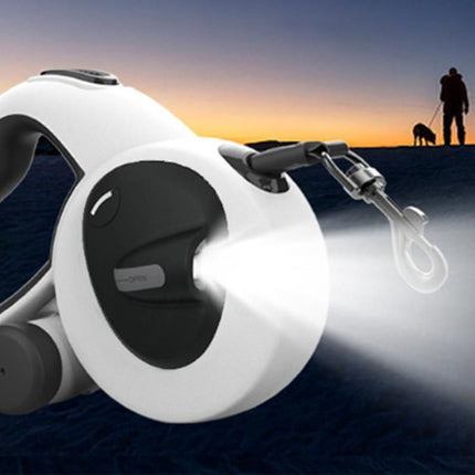 5m Auto Retractable Dog Leash with LED Light Pet Walking Lead for Small Medium Large Dogs - L