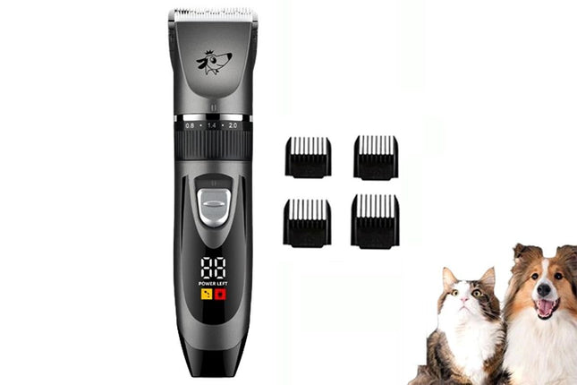 Pet Grooming Clippers Cat Grooming Kit Cordless Low Noise Pet Hair Clipper Trimmer Shaver for