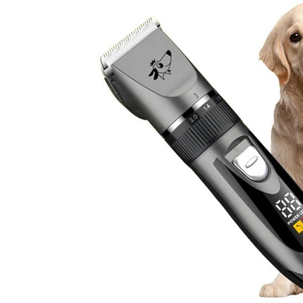 Pet Grooming Clippers Cat Grooming Kit Cordless Low Noise Pet Hair Clipper Trimmer Shaver for Dogs Cats Animals Adjustable Clipper Comb & Detachable Blades Dog Trimmer