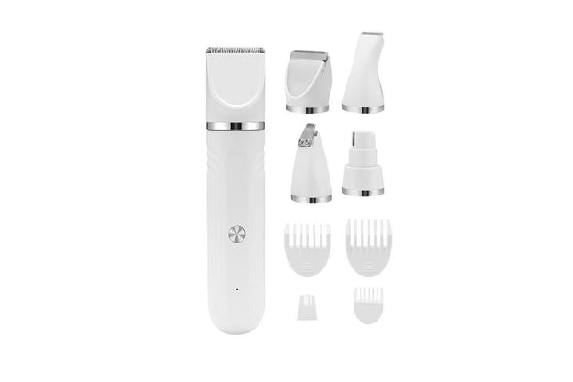 4-in-1 Dog Clipper Dog Grooming Kit with 4 Blade Heads -White – product detail