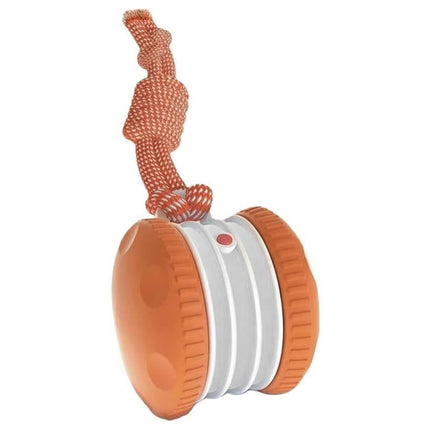 Interactive Pet Rolling Ball Toy Rechargeable Automatic Play Ball for Cats and Dogs - Orange