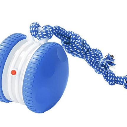 Interactive Pet Rolling Ball Toy Rechargeable Automatic Play Ball for Cats and Dogs - Blue