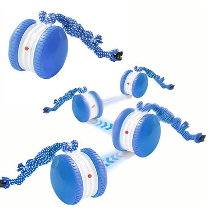 Interactive Pet Rolling Ball Toy Rechargeable Automatic Play Ball for Cats and Dogs - Blue