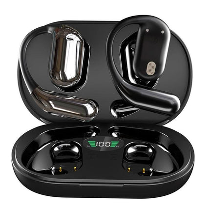 Real-Time AI Translation Earbuds Wireless Headphones for Travel Meetings Learning - Black