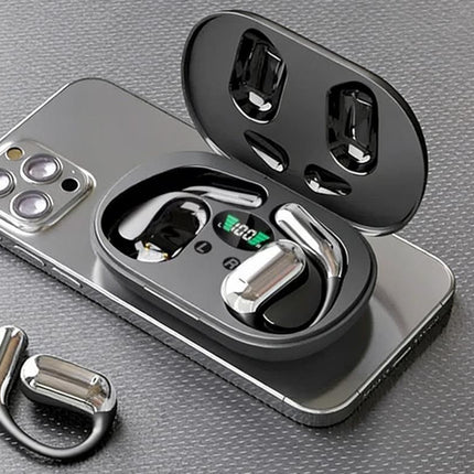 Real-Time AI Translation Earbuds Wireless Headphones for Travel Meetings Learning - Black