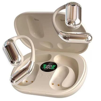 Real-Time AI Translation Earbuds Wireless Headphones for Travel Meetings Learning - Skin Tone