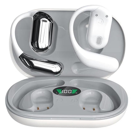 Real-Time AI Translation Earbuds Wireless Headphones for Travel Meetings Learning - White
