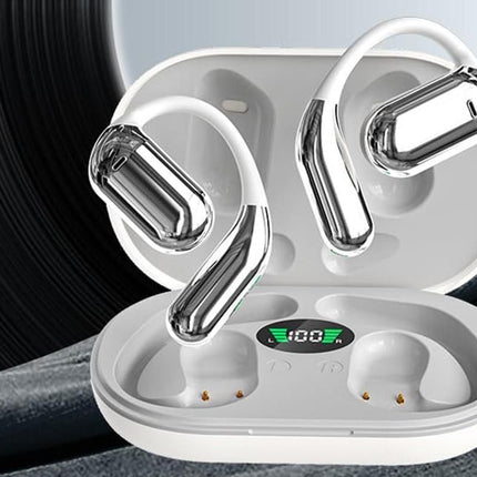 Real-Time AI Translation Earbuds Wireless Headphones for Travel Meetings Learning - White