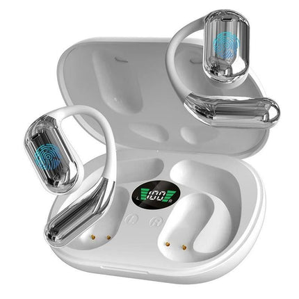 Real-Time AI Translation Earbuds Wireless Headphones for Travel Meetings Learning - White
